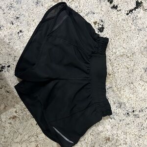 Lululemon athletica hotty hot shorts, 2.5 inch, size 2, black